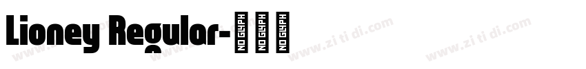 Lioney Regular字体转换